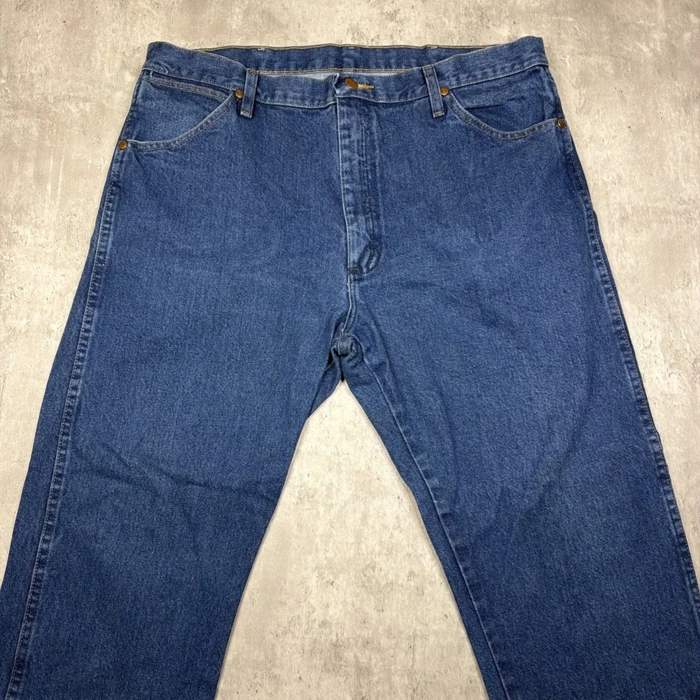 Wrangler 13MWZ Cowboy Cut Jeans Mens 38x30 Blue Denim Western Workwear VTG USA